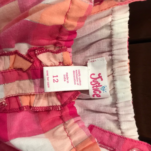 Girls Justice Pink & Tangerine Top - Picture 4 of 8